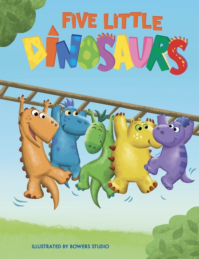 Little Hippo Books Five Little Dinosaurs - Chunky Padded Board Book - Little Miss Muffin Children & Home