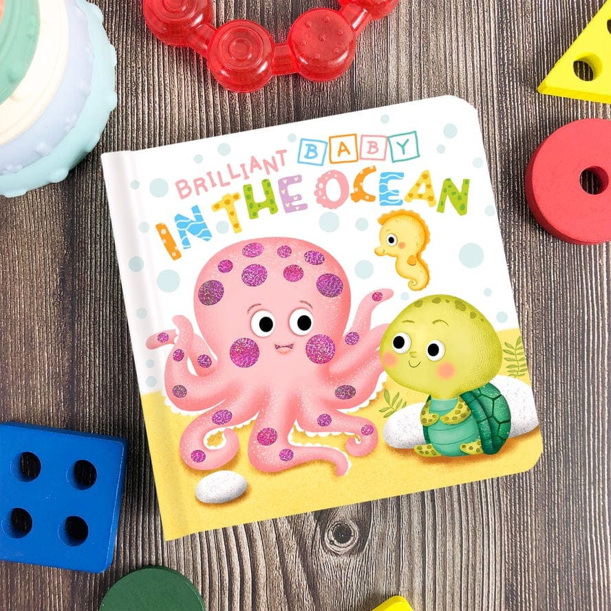 Little Hippo Books Brilliant Baby: In the Ocean - Children's Touch and Feel and Learn Sensory Board Book - Little Miss Muffin Children & Home