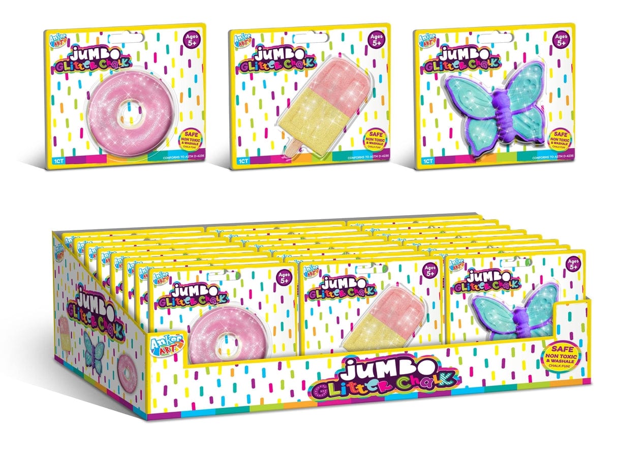 Anker Play Products Anker Play Products Jumbo Shaped Glitter Chalk, Available in 3 Styles - Little Miss Muffin Children & Home