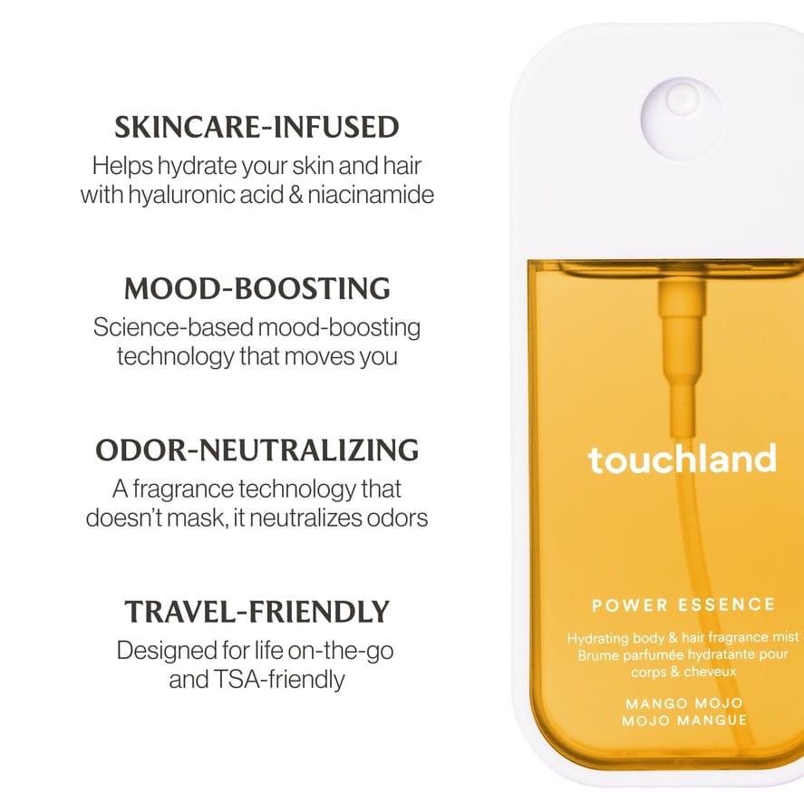 Touchland Mango Mojo Power Essence Body & Hair Fragrance Mist - Little Miss Muffin Children & Home