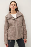 Be Cool Quilted Puffer High Collar Jacket