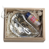 Salisbury Oyster Shell Salt Cellar, Spoon, and Salt Set