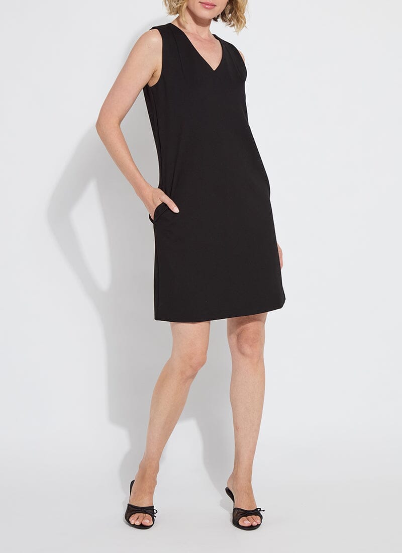 Lysse The Perfect A-Line Ponte Dress in Black