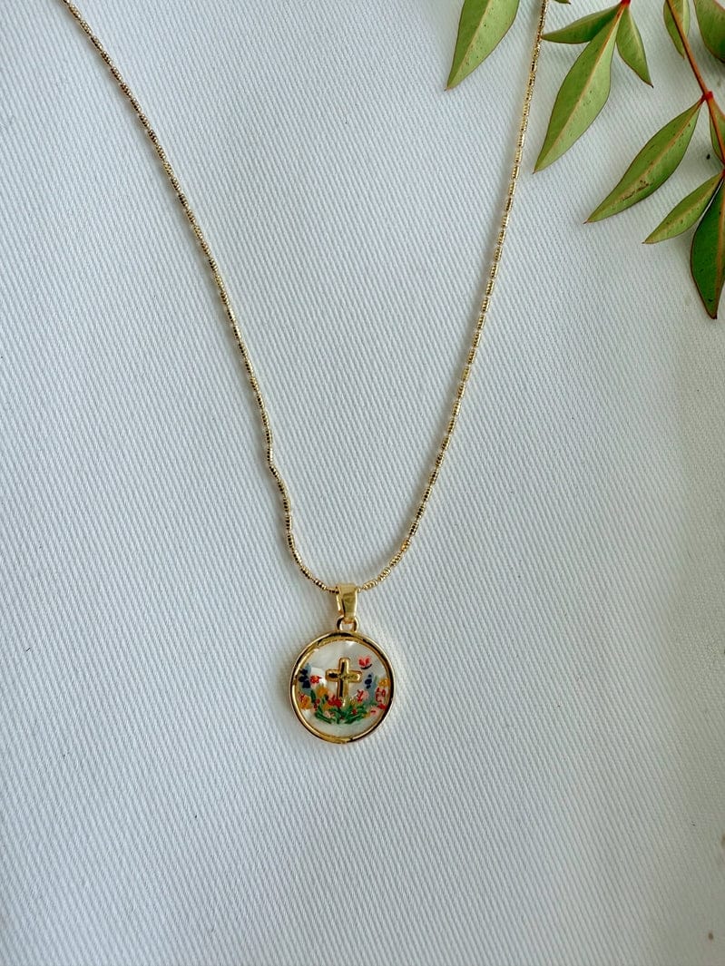The Garden of the Cross Necklace