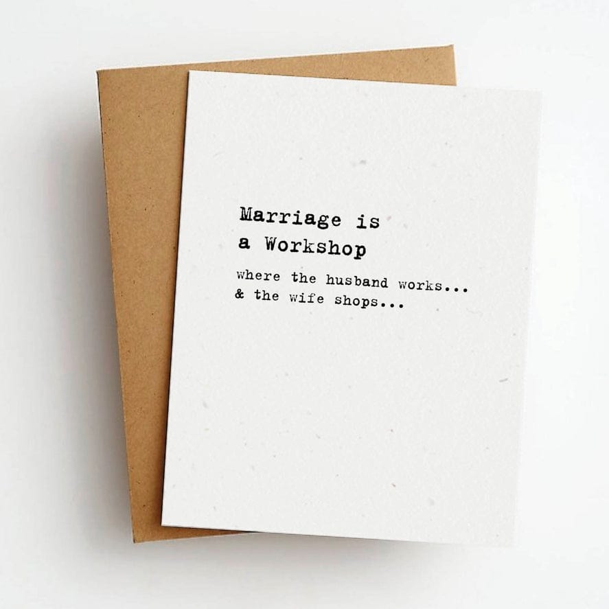 Skel & Co Skel & Co Marriage Workshop Wedding / Anniversary Greeting Card - Little Miss Muffin Children & Home