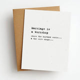 Skel & Co Skel & Co Marriage Workshop Wedding / Anniversary Greeting Card - Little Miss Muffin Children & Home