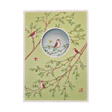 For Arts Sake For Arts Sake Birds On Green Embossed Birthday Card - Little Miss Muffin Children & Home