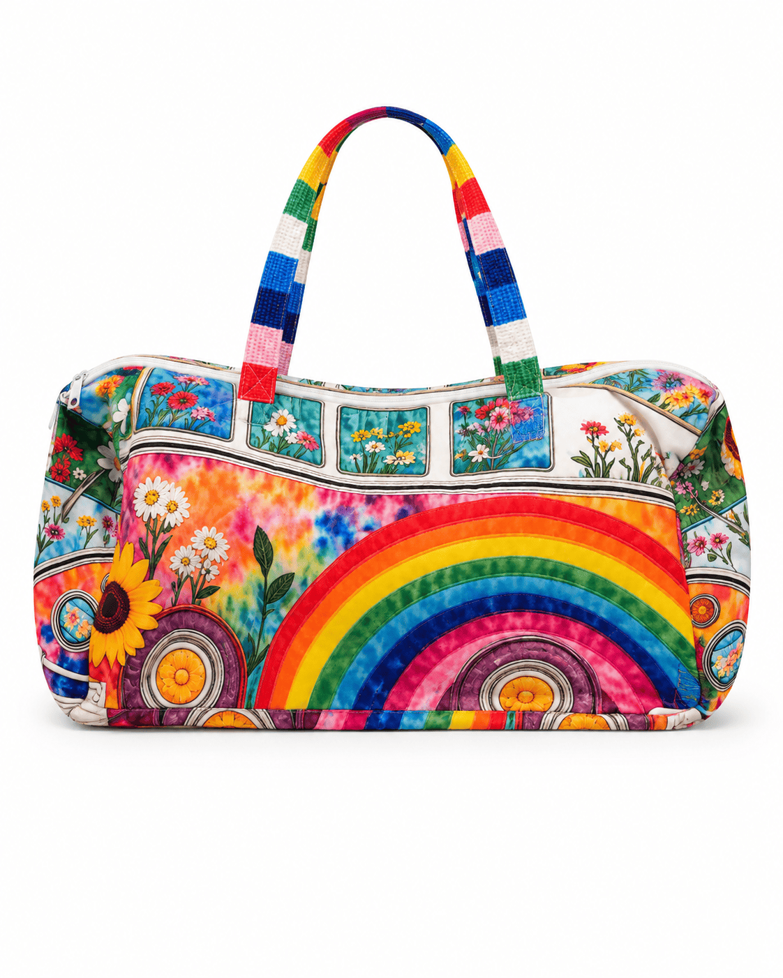 Mushroom Hippie Bus 3D Print Duffle Bag
