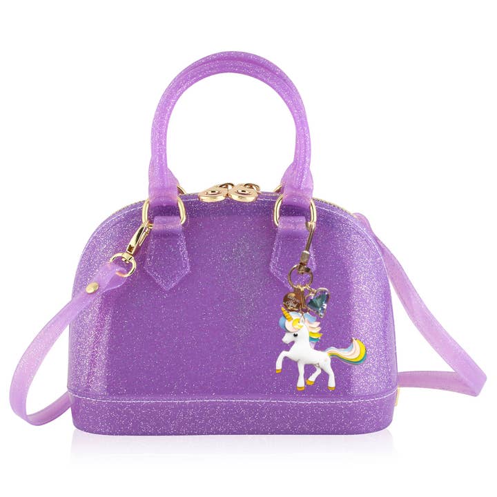 Carrying Kind Carrying Kind Cate Purple Sparkle Handbag with Playful Pony Charming Addition - Little Miss Muffin Children & Home