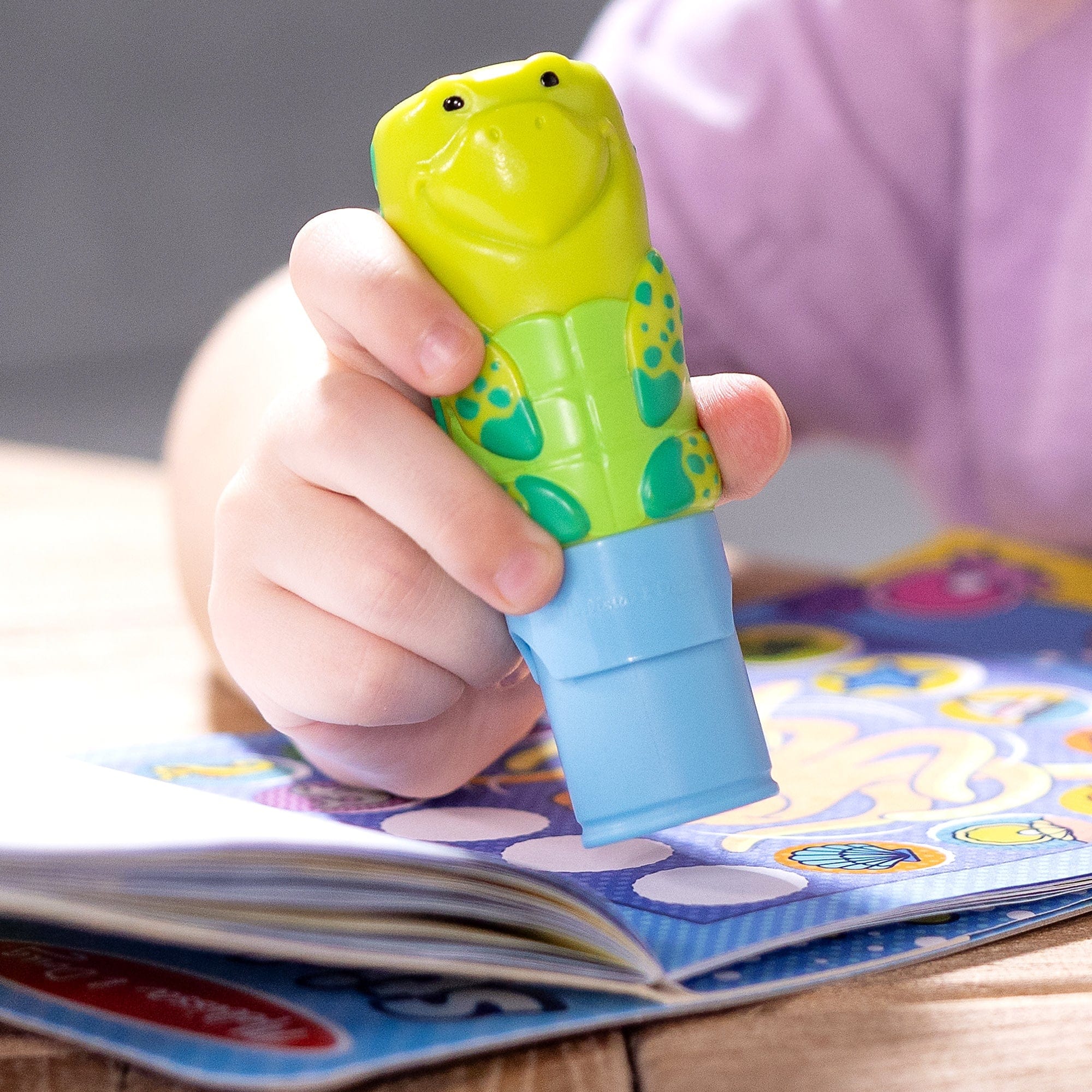 Melissa & Doug Melissa & Doug Sticker WOW!® Activity Pad & Sticker Stamper - Sea Turtle - Little Miss Muffin Children & Home