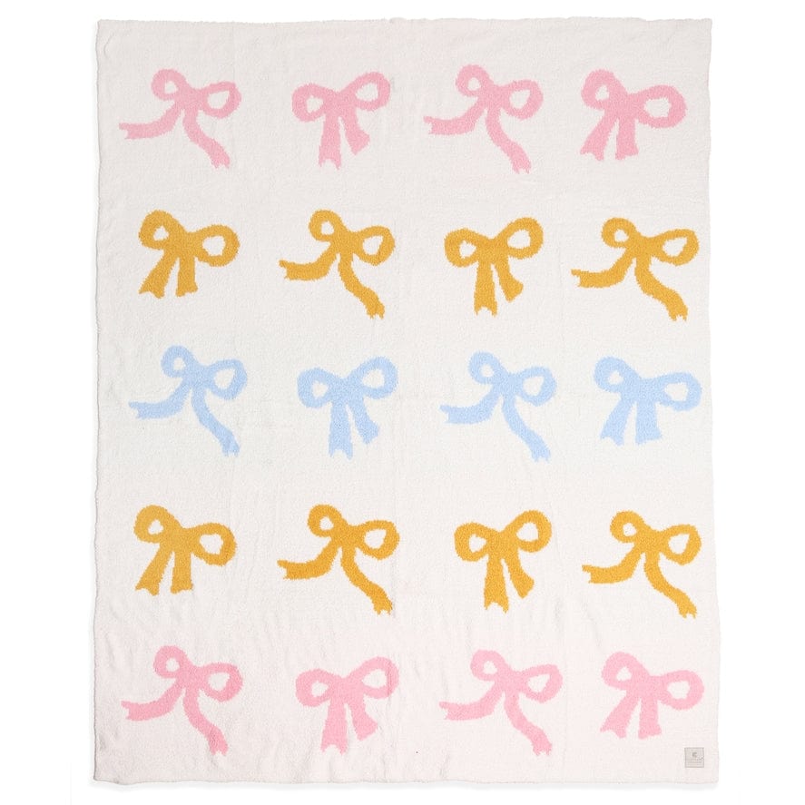 Fashion City Colorful Ribbon Print Comfort Soft Throw Blanket - Little Miss Muffin Children & Home