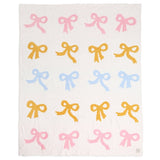 Colorful Ribbon Print Comfort Soft Throw Blanket