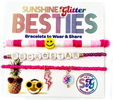 Sunshine & Glitter Sunshine & Glitter BESTIES Bracelet Set - Rockstar - Little Miss Muffin Children & Home