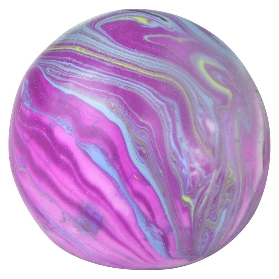 2.33" Squish and Stretch Marbleized Gummi Ball, 6 Available Colors