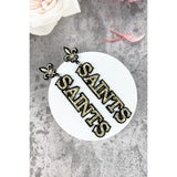 JHP Collection Saints Letter Glitter Post Earring