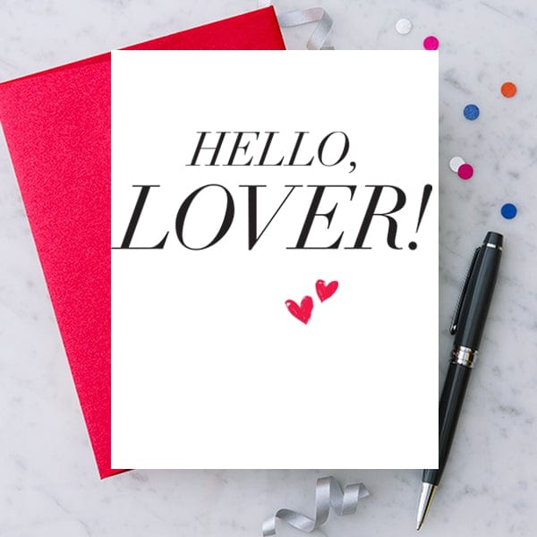 Design with Heart Design with Heart "Hello, Lover!” Valentine's Day Greeting Card - Little Miss Muffin Children & Home
