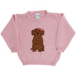 Doodle Crew Neck Sweater in Pink