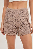 Bluivy Crochet Shorts, Mushroom