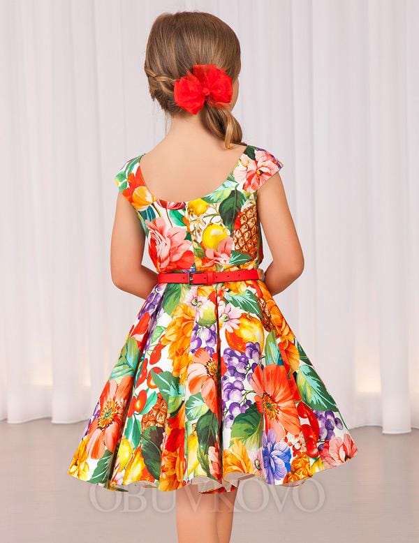Mayoral Usa Inc Abel and Lula Satin Floral Dress - Little Miss Muffin Children & Home