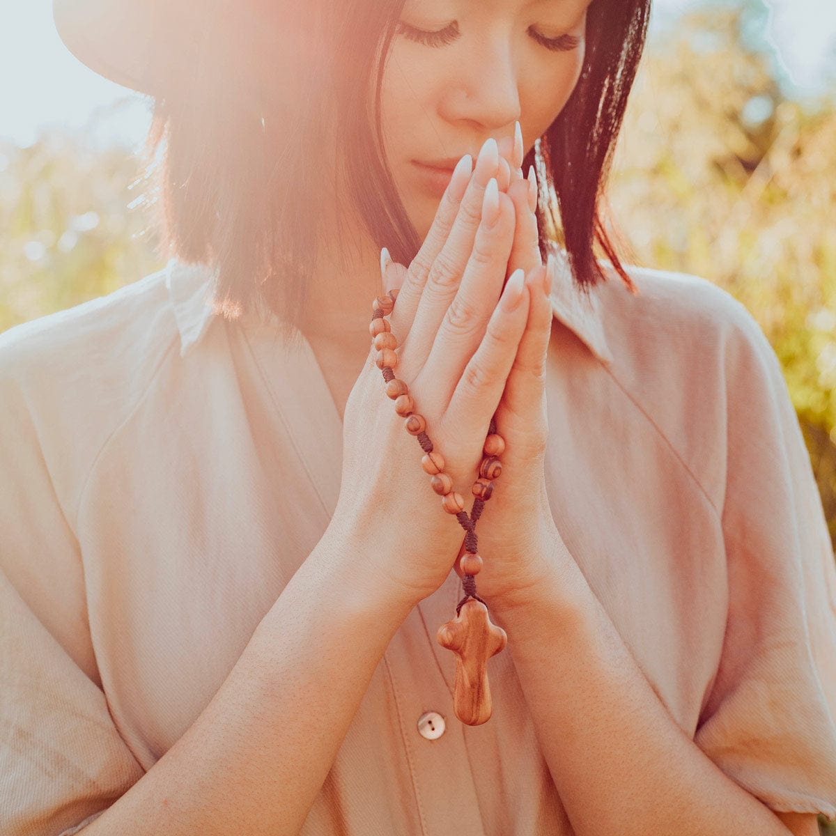 My Saint My Hero My Saint My Hero Peace Olive Wood Rosary Chaplet - Little Miss Muffin Children & Home