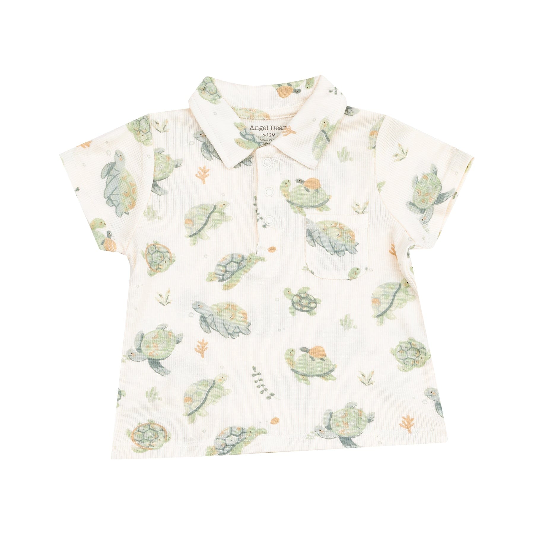 Angel Dear Angel Dear Sea Turtles Polo Shirt And Muslin Shorts - Little Miss Muffin Children & Home