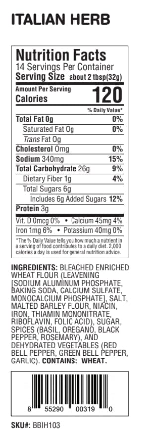 Molly & You Molly & You Italian Herb Beer Bread Mix - Little Miss Muffin Children & Home