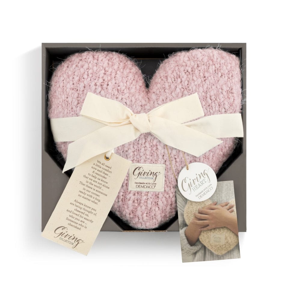 The Pink Giving Heart Weighted Pillow