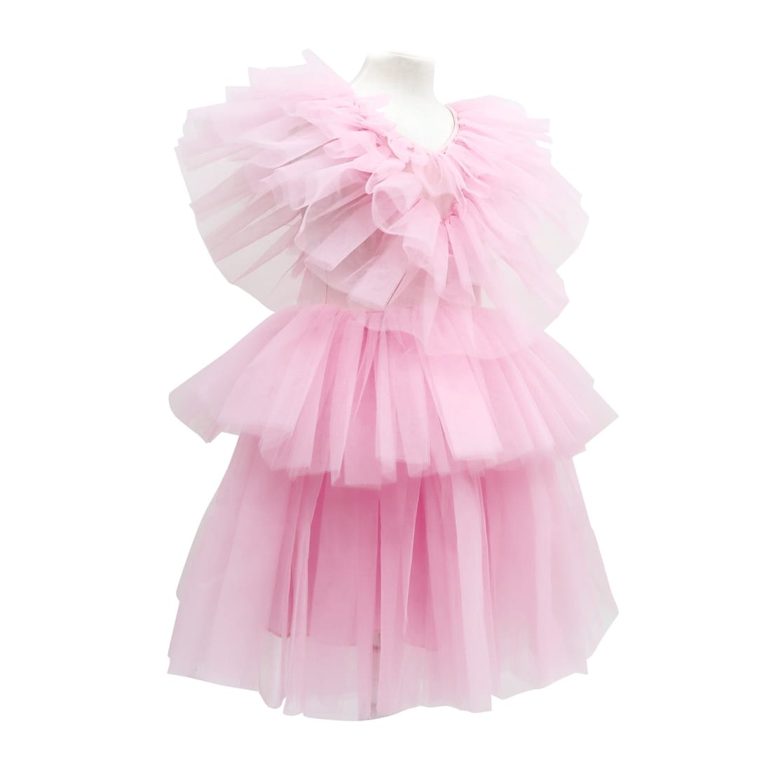 Claris the Chicest Mouse in Paris™ Fashion Ruffled Tulle Dress in Pink