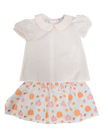 fall pumpkin two piece skort set