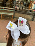 Heidi Davis Heidi Davis Snoballs Hand Painted Bow Double Glitter - Little Miss Muffin Children & Home
