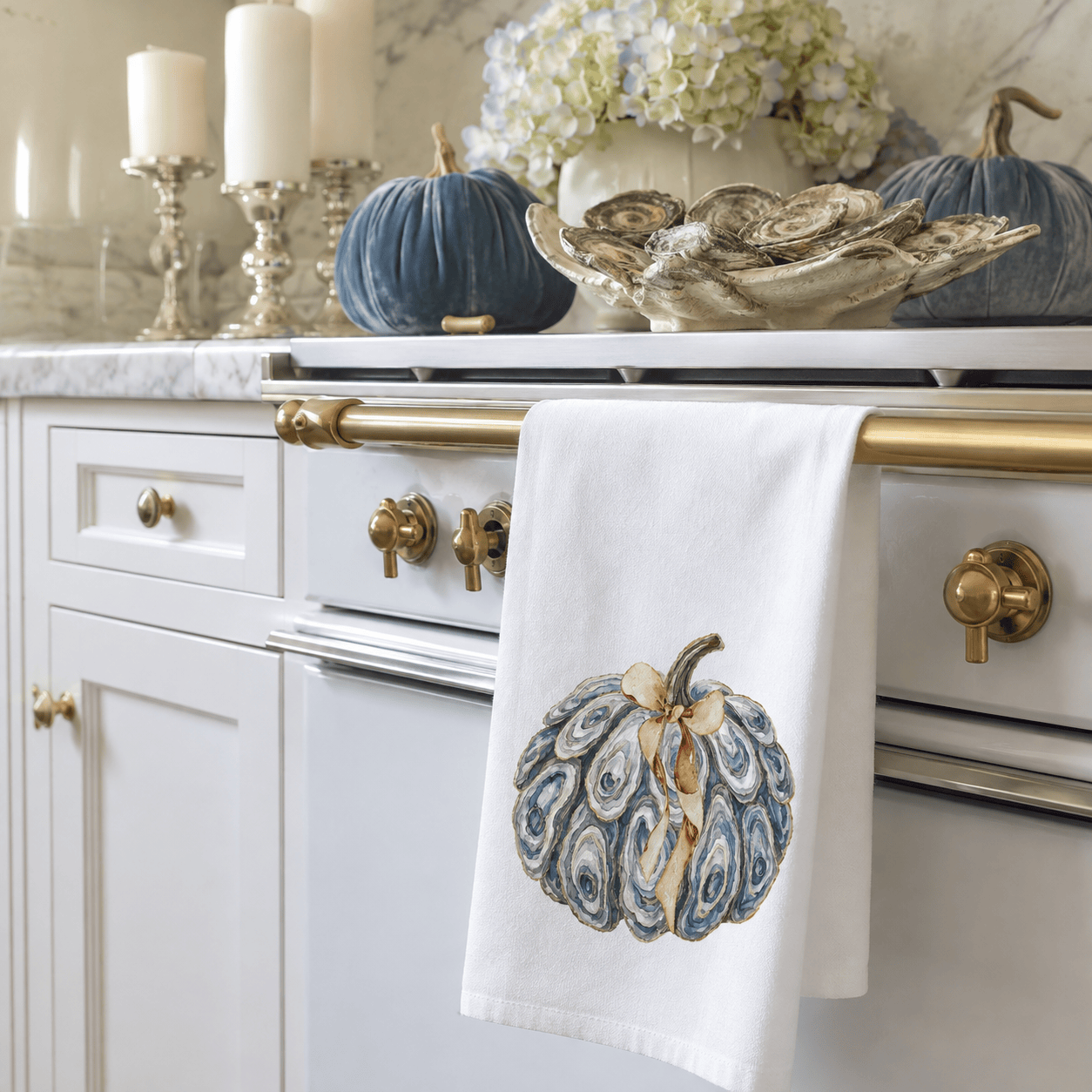Oyster Pumpkin with Bow Towel