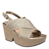 Naked Feet Naked Feet Tofino Wedge Sandals in Gold - Little Miss Muffin Children & Home