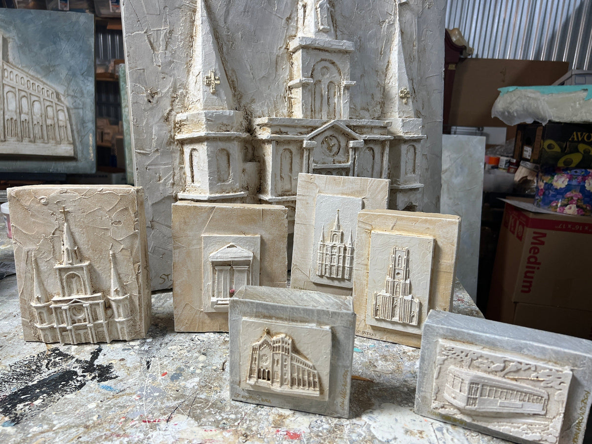 John Marc Anderson John Marc Anderson St. Louis Cathedral Upper Half Plaques - Little Miss Muffin Children & Home