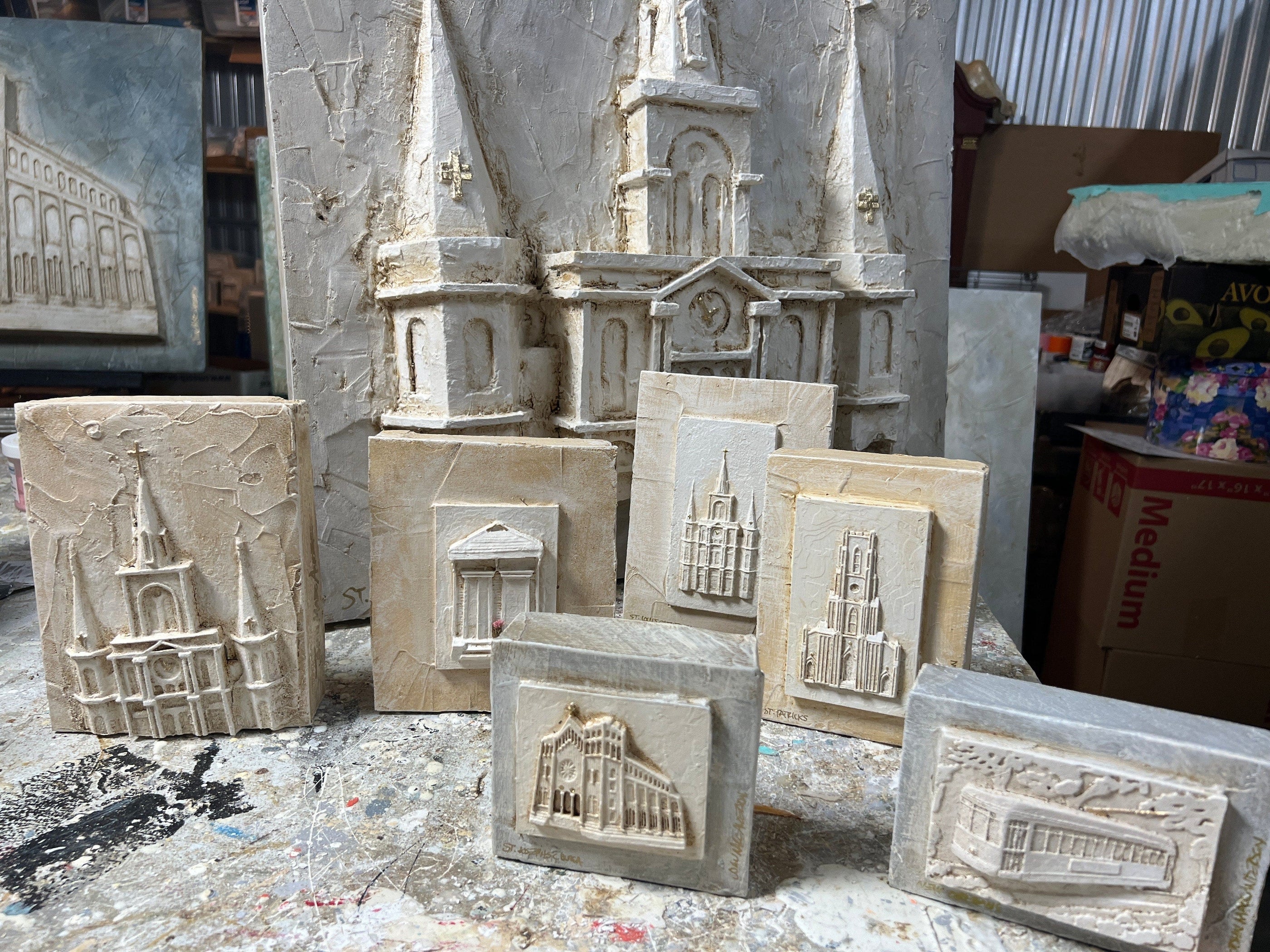 John Marc Anderson John Marc Anderson St. Louis Cathedral Upper Half Plaques - Little Miss Muffin Children & Home