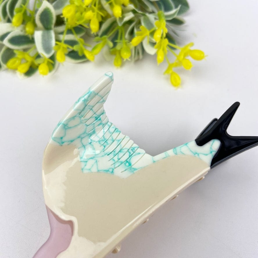 The Diva Soap Acetate Swallow Hair Claw Clip Animal Bird in Green - Little Miss Muffin Children & Home