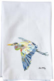 Kim Rody Creations Lil Flying Heron Tea Towel