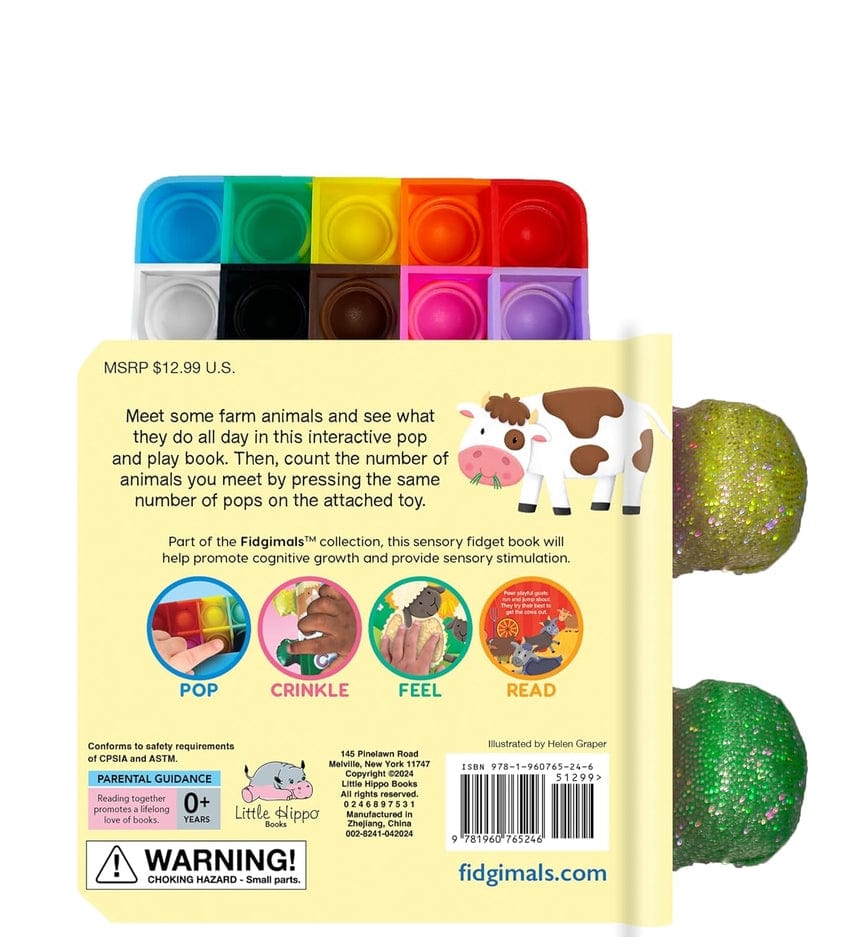 Little Hippo Books Farm Counting - Sensory Fidget Toy - Little Miss Muffin Children & Home