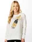 Stewart Simmons Stewart Simmons The Mardi Gras Champagne Sequin Sweatshirt - Little Miss Muffin Children & Home