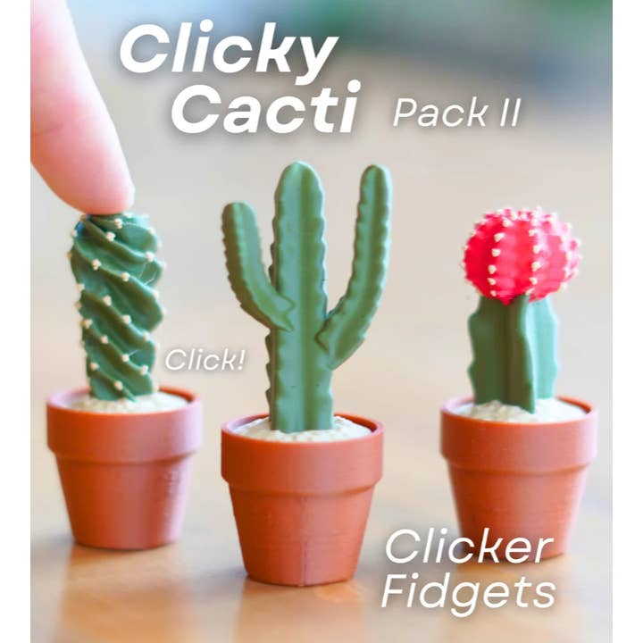 Cactus Pot Clicker, 3 Available Styles