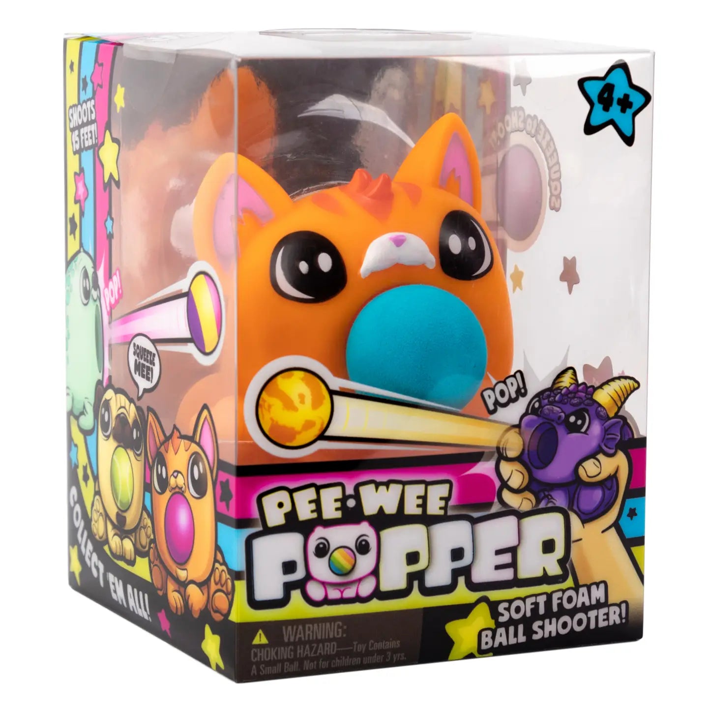 Pee Wee Kitty Popper Mini Foam Ball Shooter