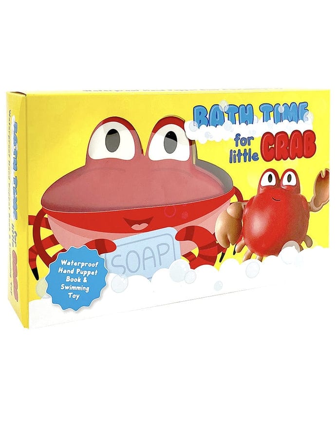 Little Hippo Books Bath Time for Little Crab - Children's Waterproof Hand Puppet Book and Swimming Toy - Little Miss Muffin Children & Home