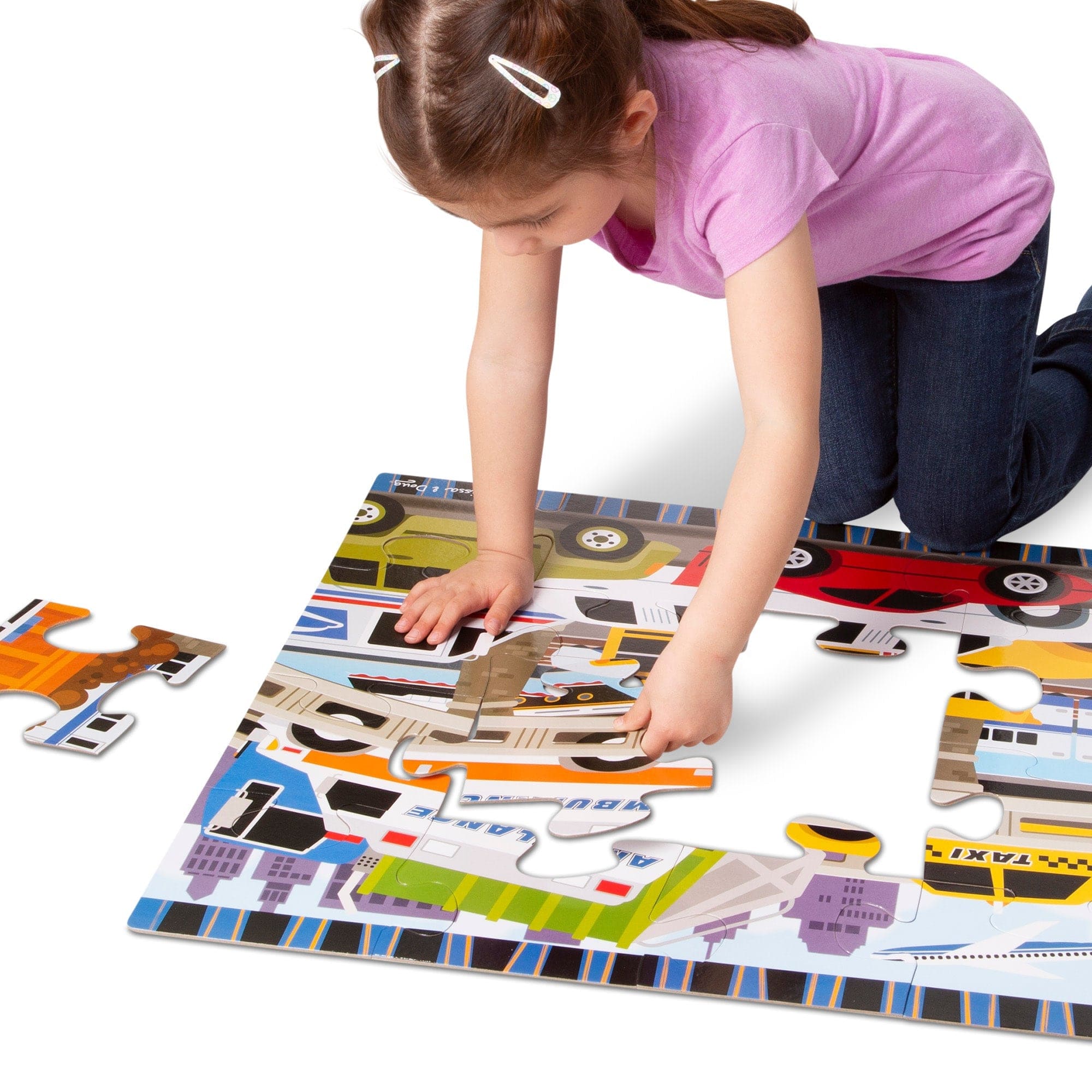 Melissa & Doug Traffic Jam Floor Puzzle, 24 Pieces - Little Miss Muffin Children & Home