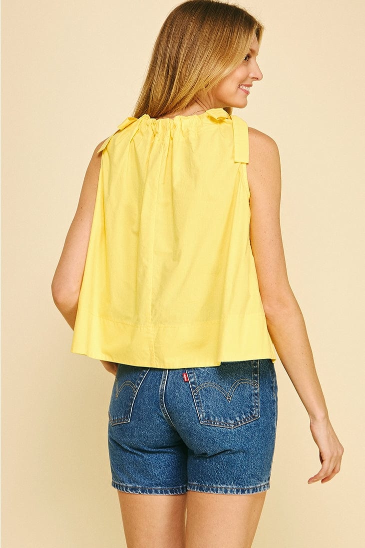 Pinch Tie Shoulder Sleeveless Top - Little Miss Muffin Children & Home