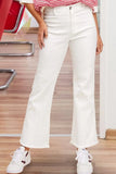 La Miel Soft Washed All Season Stretchy Pants in White