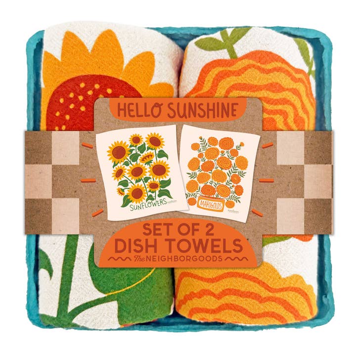 Hello Sunshine Tea Towel Gift Set