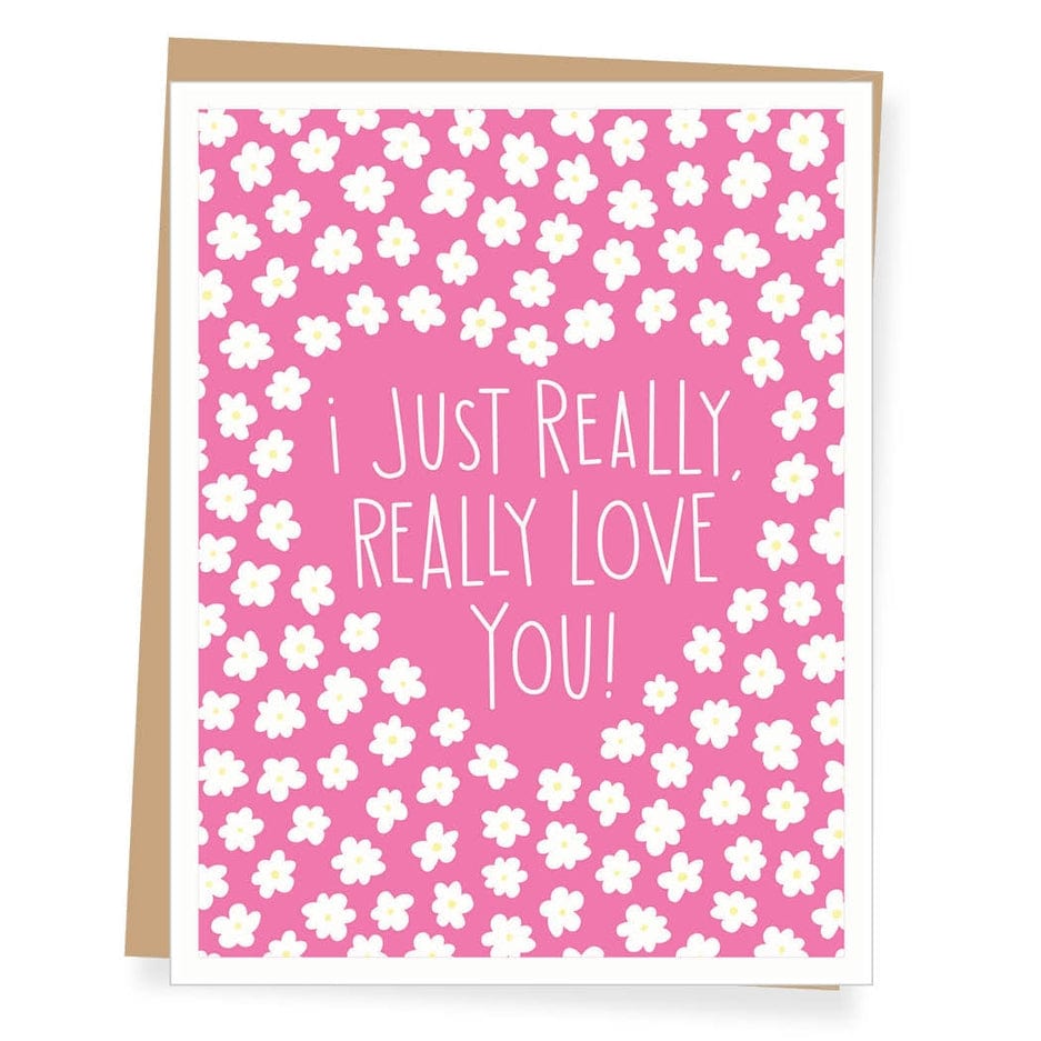 Apartment 2 Cards Apartment 2 Cards Really Really Love You Valentine's Day Card - Little Miss Muffin Children & Home