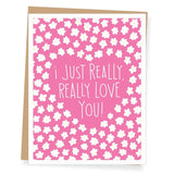 Apartment 2 Cards Apartment 2 Cards Really Really Love You Valentine's Day Card - Little Miss Muffin Children & Home