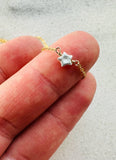 Notions of Lovely 16” Pixie Star Necklace 14k Gold Fill & Fine Silver