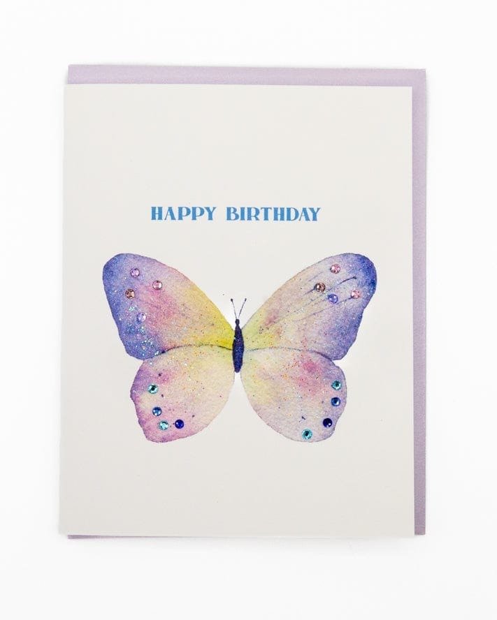 Lavender Vines 'Butterfly Wishes' Butterfly Birthday Greeting Card - Little Miss Muffin Children & Home