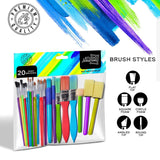 Anker Play Products Anker Play Products 20 Piece Assorted Paint Brush Set - Little Miss Muffin Children & Home